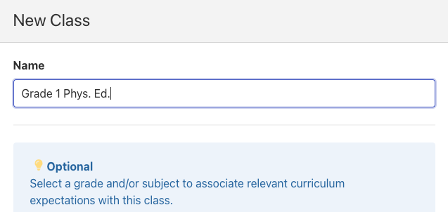 Creating a new class